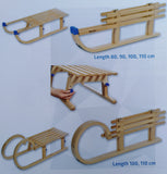 Alpina Fun Folding Wooden Sled Small